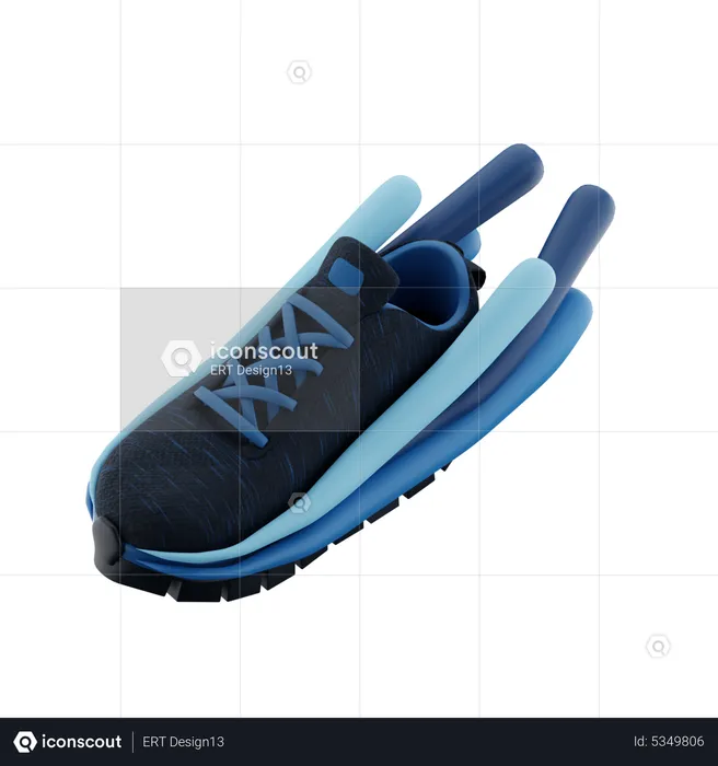 Zapatos velocidad agua  3D Icon