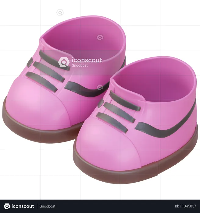 Zapatillas toscas  3D Icon