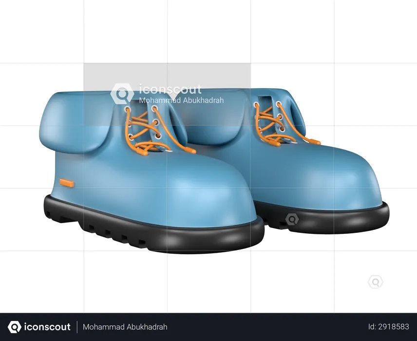 Zapatos de senderismo  3D Illustration