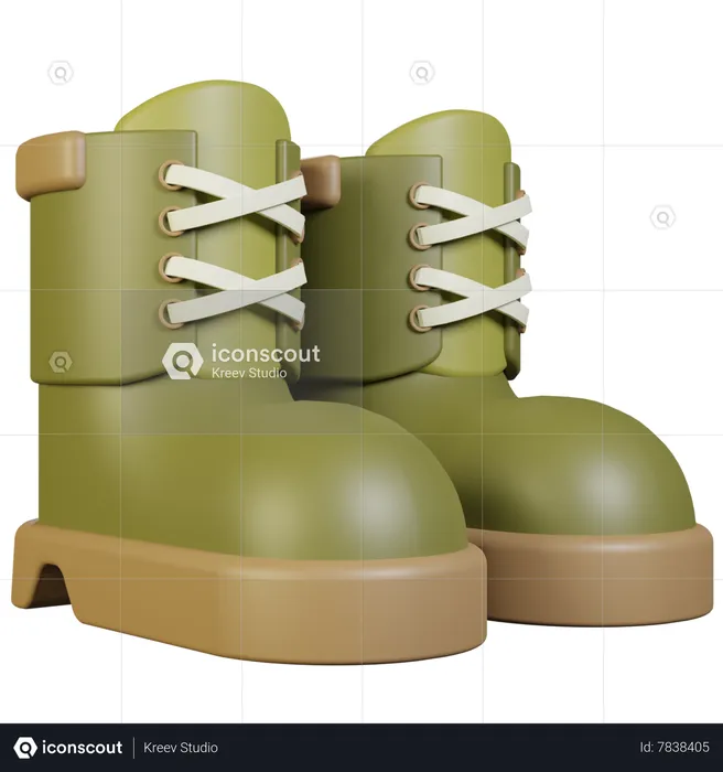 Zapatos de senderismo  3D Icon