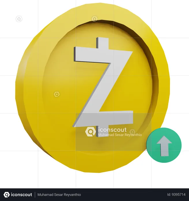 Zcash  3D Icon