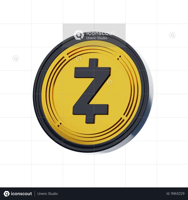 Zcash  3D Icon