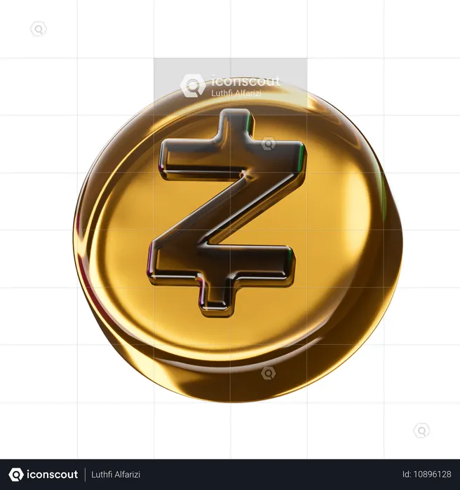 Zcash  3D Icon