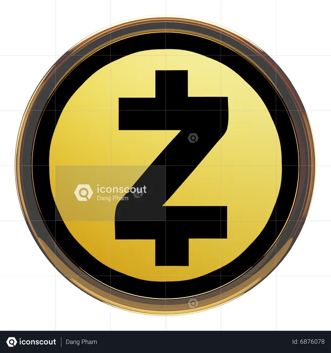 Zcash  3D Icon