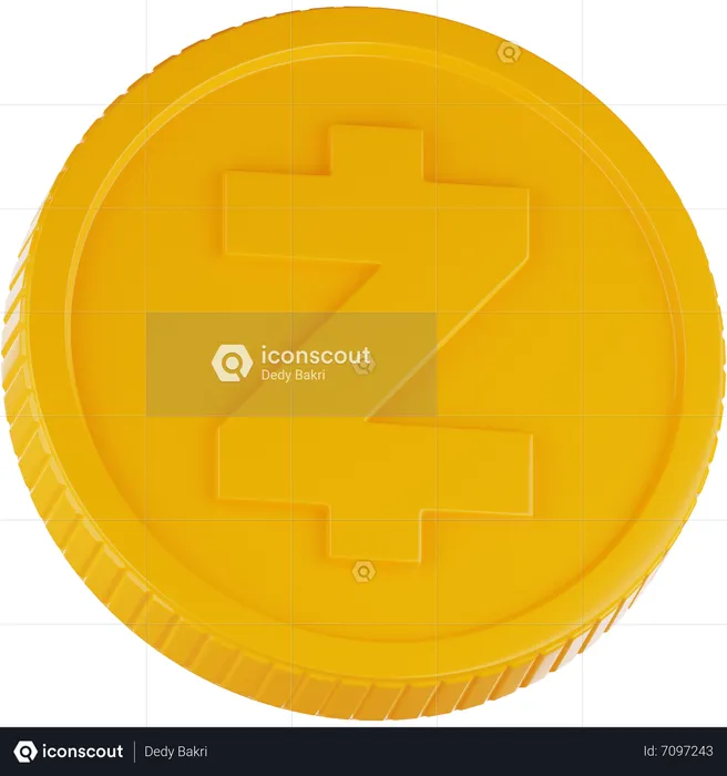 Zcash  3D Icon