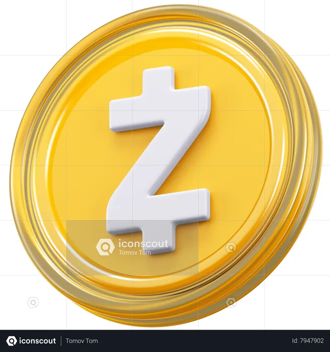 Zcash  3D Icon