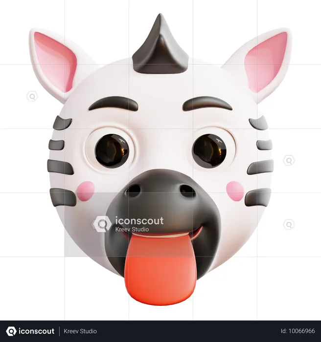 Zebra  3D Icon