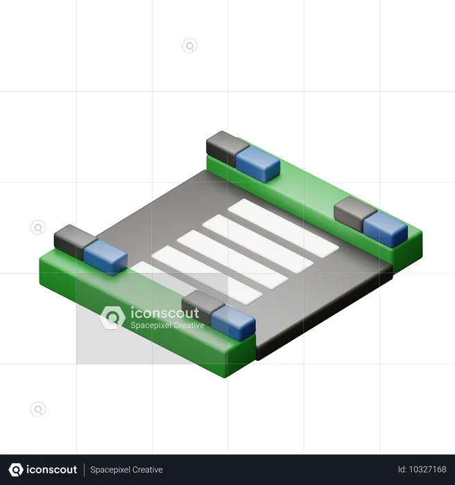 Zebrastreifen  3D Icon