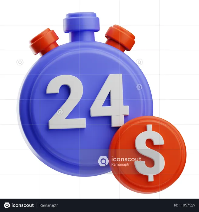Zeit ist Geld Strategische Beratung  3D Icon