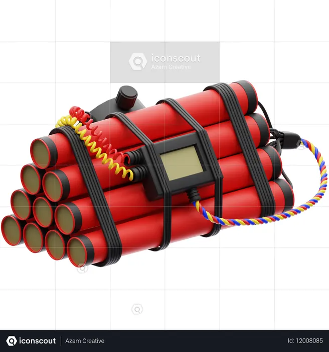 Zeitbombe  3D Icon