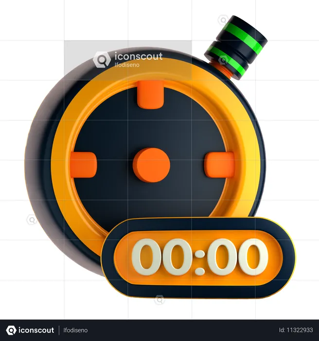 Timer  3D Icon