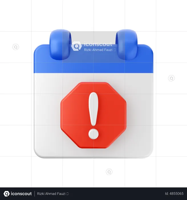 Zeitplanbenachrichtigung  3D Icon