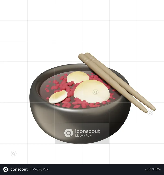 Süße rote Bohnensuppe von Zenzai  3D Icon