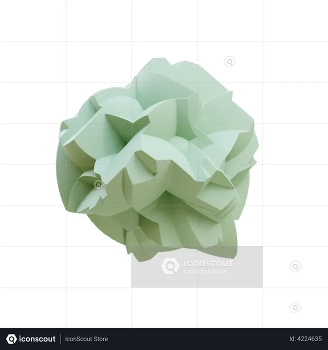 Zerbröckelte Geometrie  3D Icon