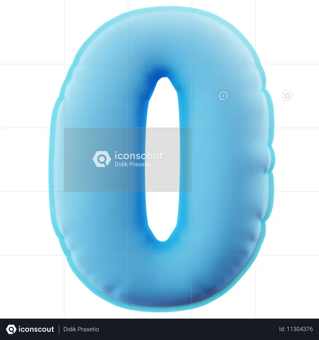 Zero  3D Icon