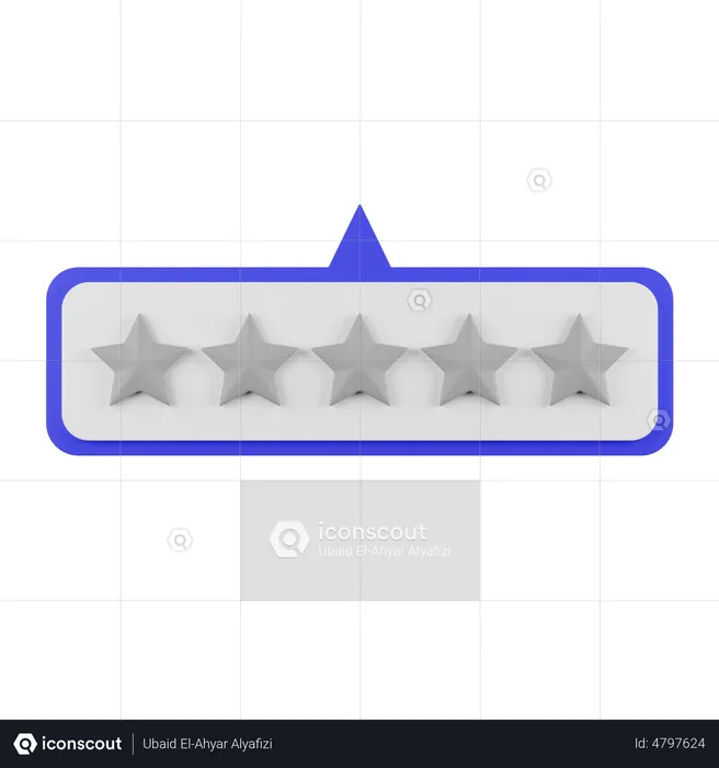 Zero Star Rating  3D Illustration