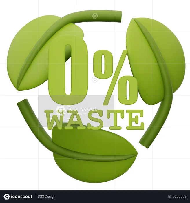 Zero Waste  3D Icon