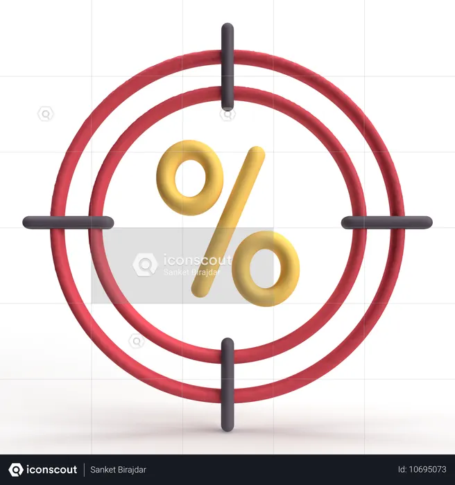 Zielrabatt  3D Icon