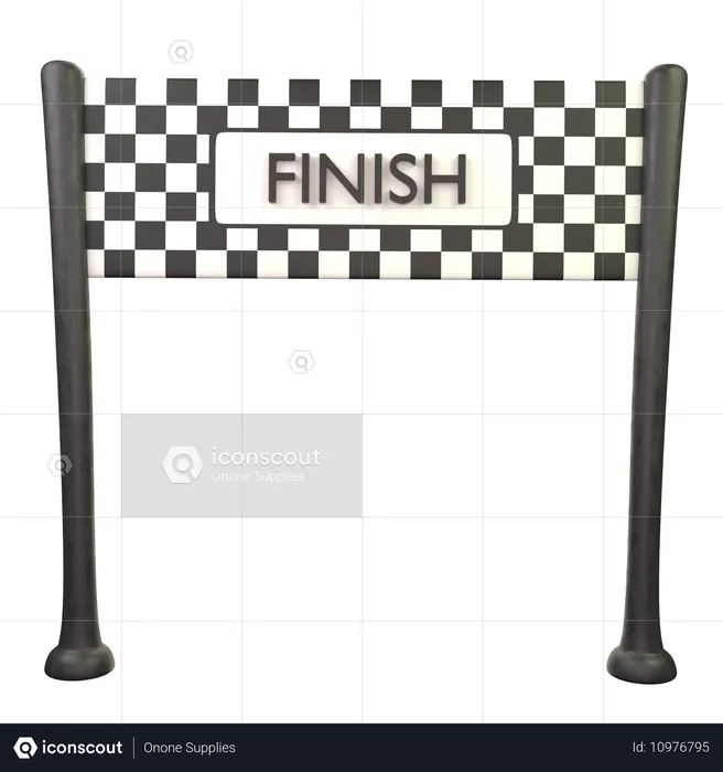 Zielflagge  3D Icon