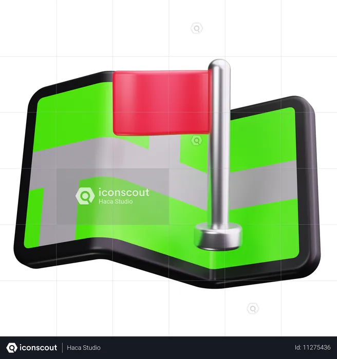 Zielflagge  3D Icon