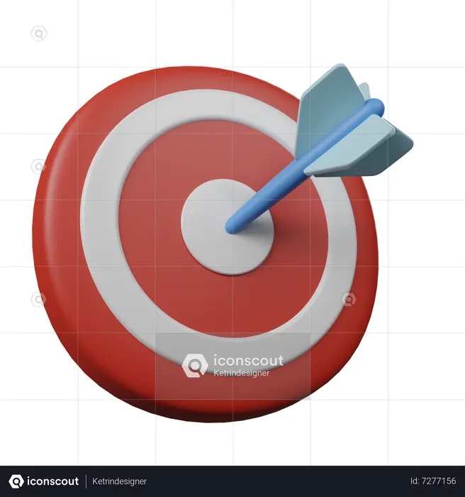 Ziel mit Pfeil  3D Icon