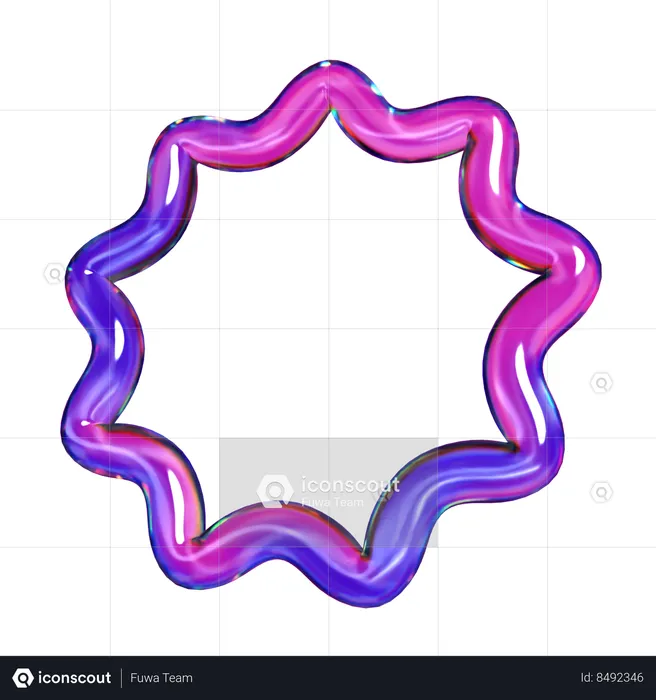 Zigzag Torus  3D Icon