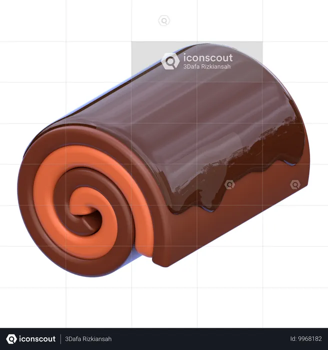 Zimtschnecke  3D Icon