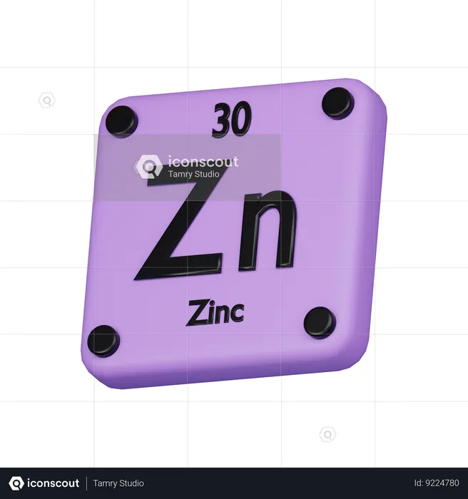 Zinc  3D Icon