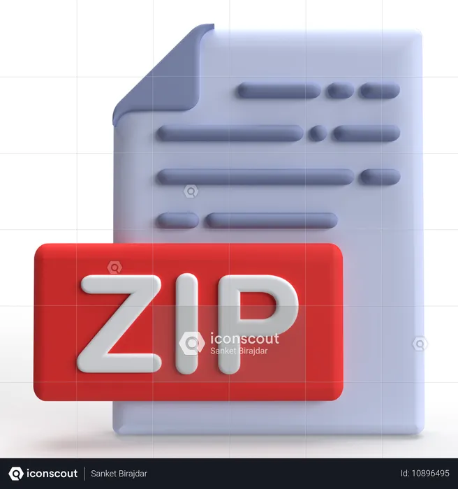 ZIP File  3D Icon