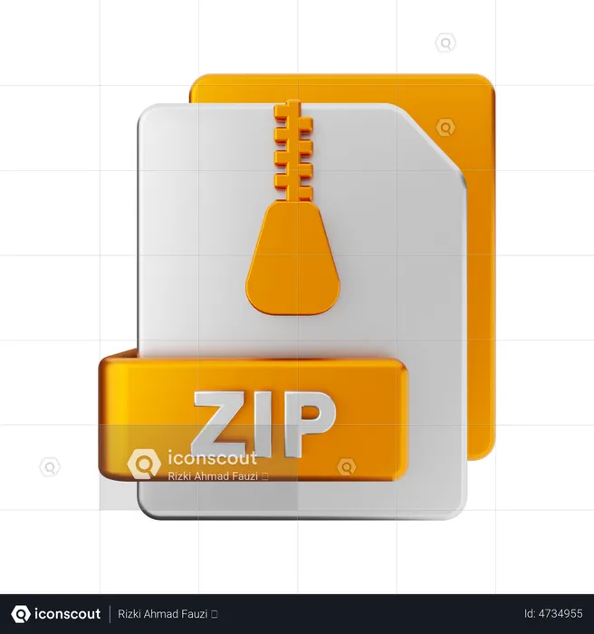 ZIP File  3D Illustration