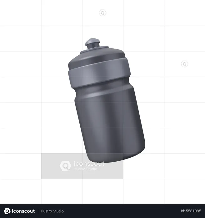 Zipper Water Bottle  3D Icon