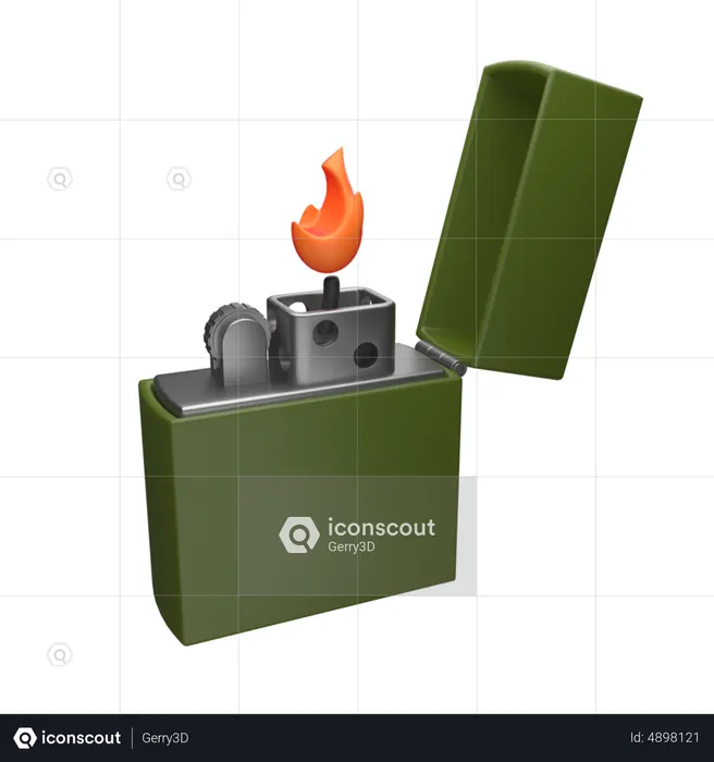 Zippo  3D Icon