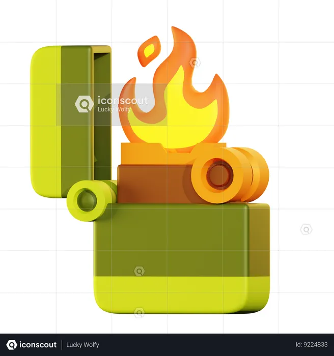 Isqueiro zippo  3D Icon