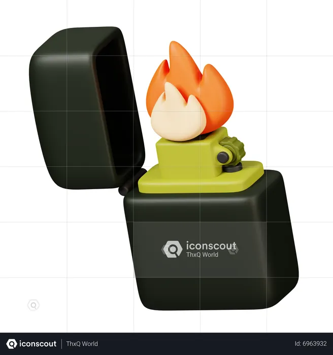 Isqueiro zippo  3D Icon