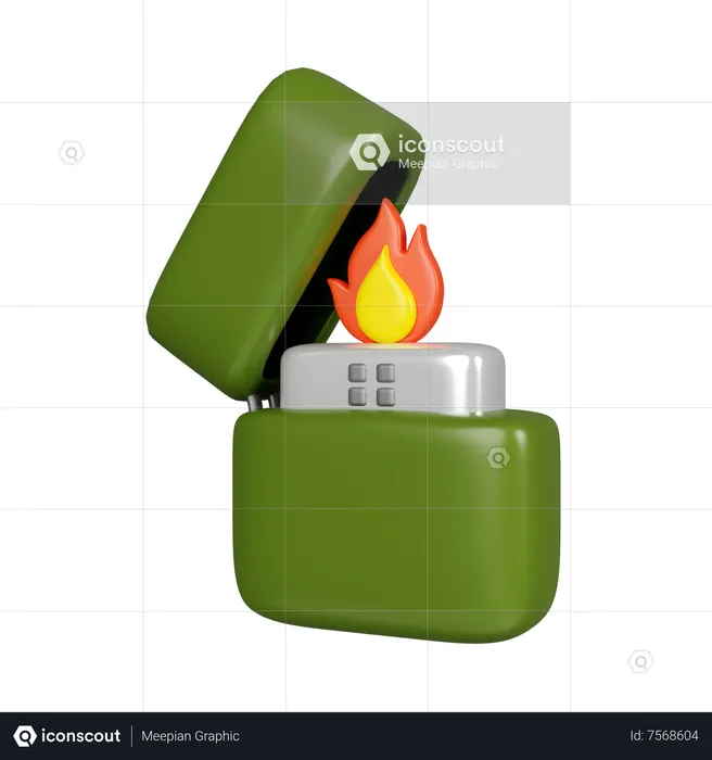 Zippo Lighter  3D Icon