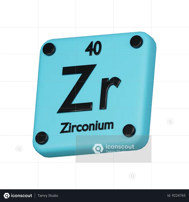 Zircônio  3D Icon