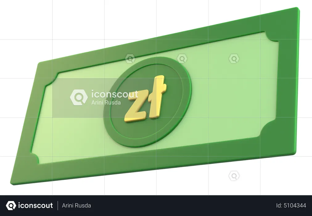 Zloty Money  3D Icon