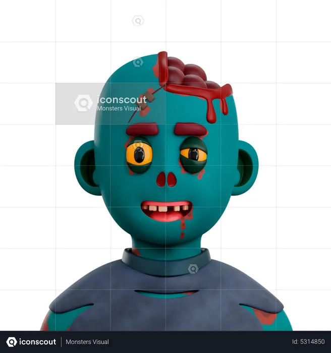 Zombie  3D Icon