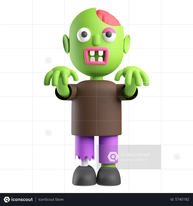 Zombie  3D Icon
