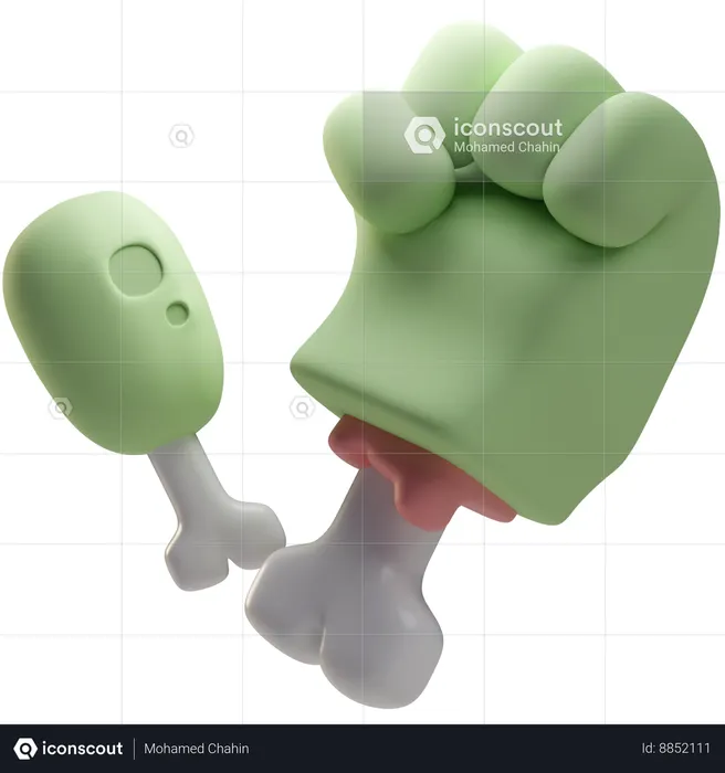 Zombie Arm  3D Icon