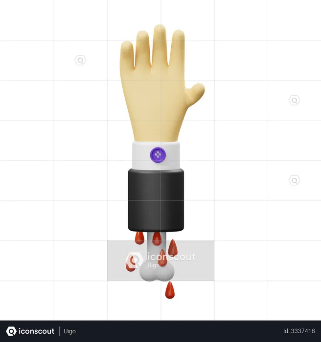 Zombiehand  3D Illustration