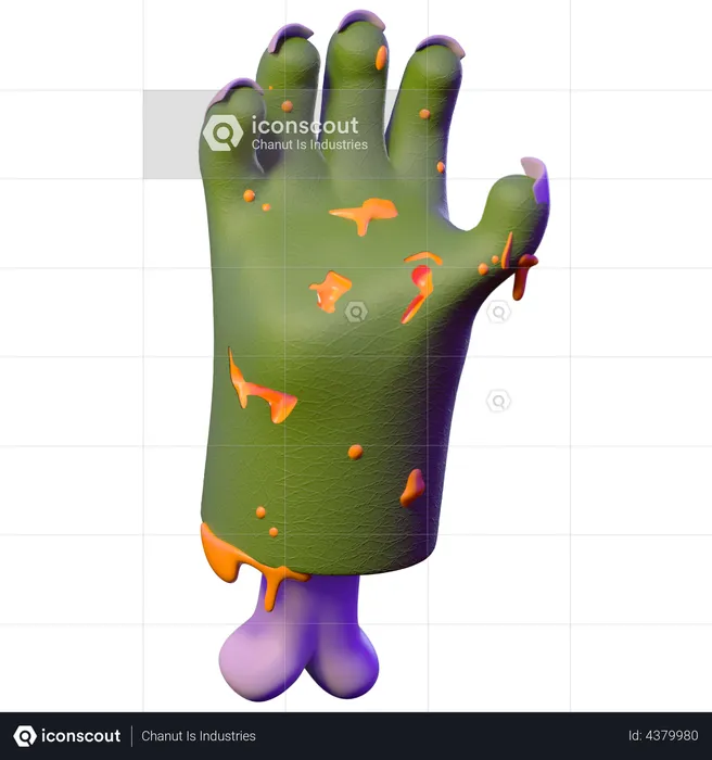 Zombie Hand  3D Illustration