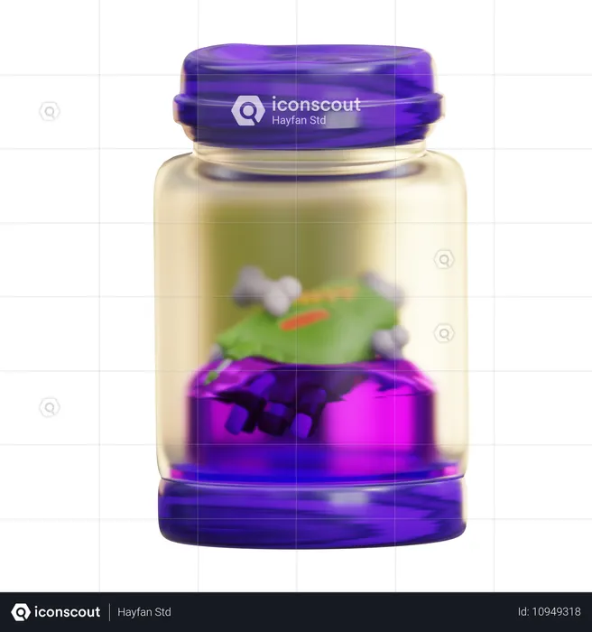 Zombie Hand Pickling  3D Icon