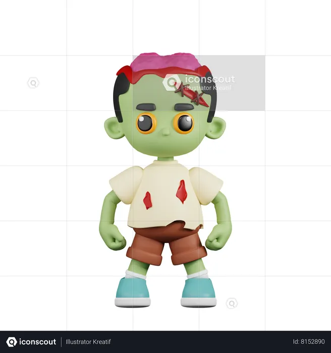 Zombie Hero Stance  3D Icon