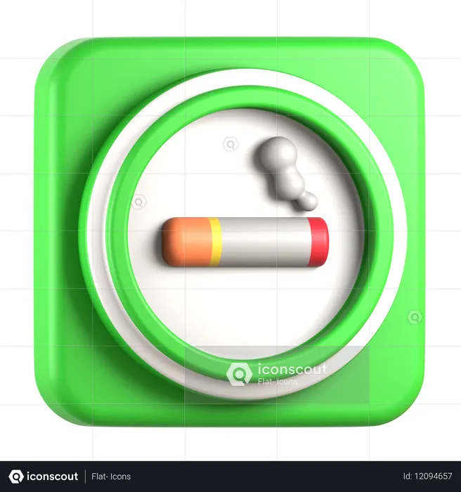 Zone fumeur  3D Icon