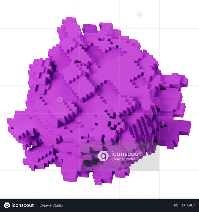 Zone violette  3D Icon