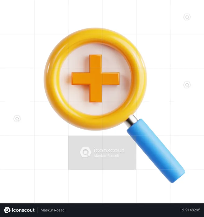 Zoom In  3D Icon