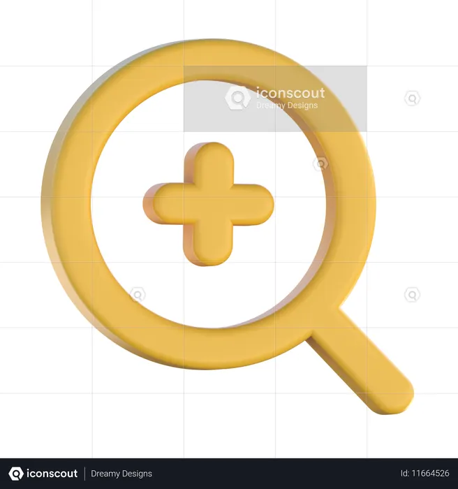 Zoom In  3D Icon