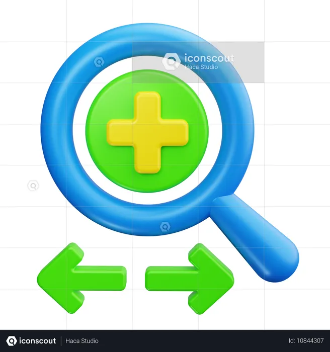 Zoom In Cursor  3D Icon