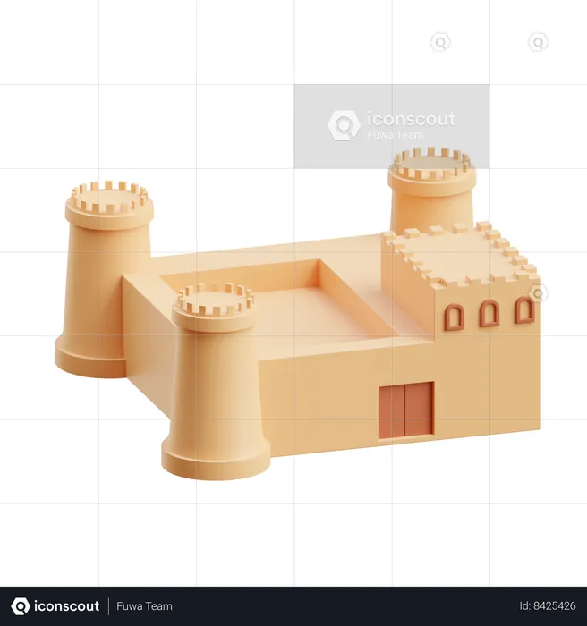 Zubara Fort  3D Icon